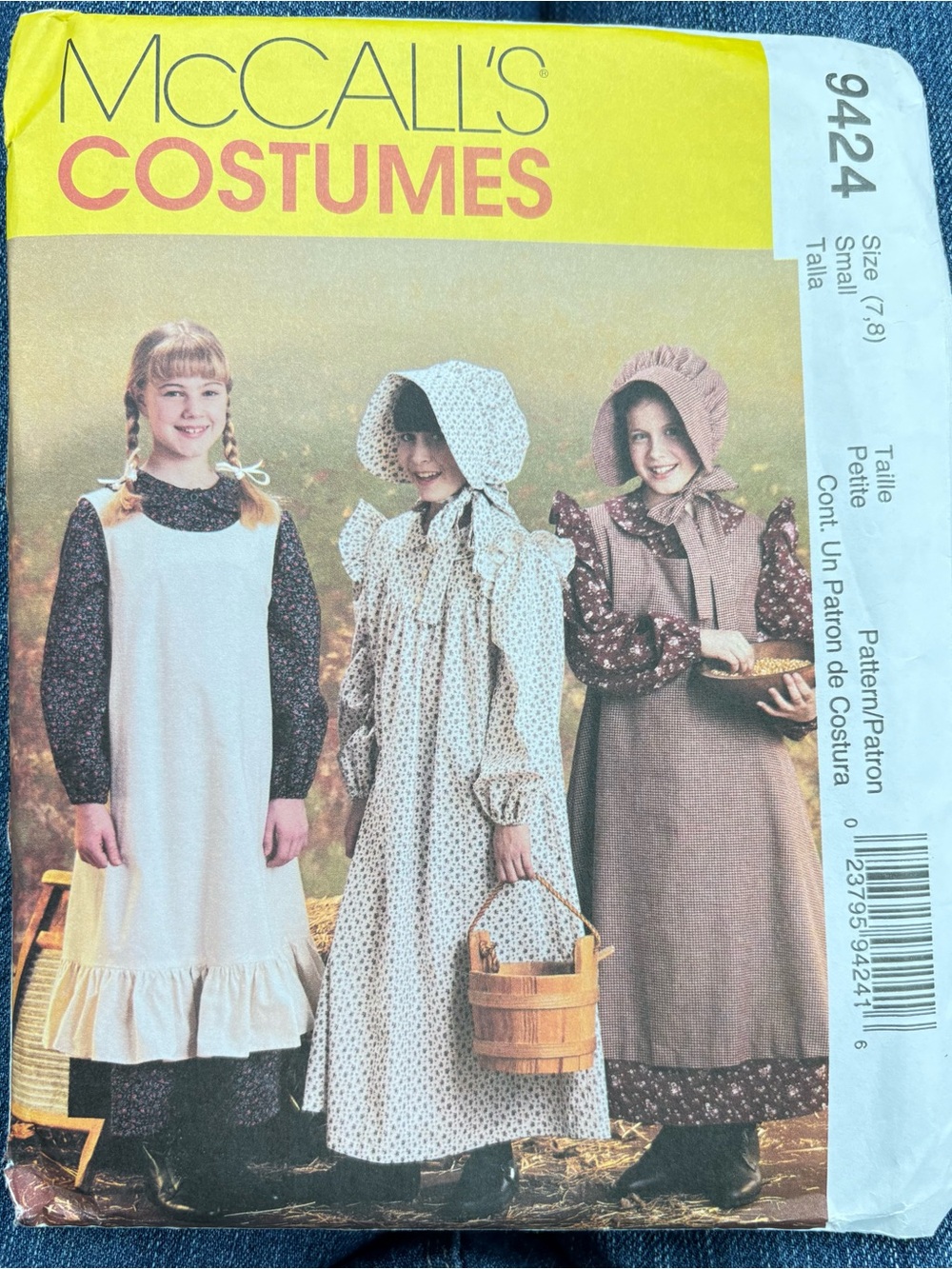 McCall’s Costumes Pattern 9424 for Girl’s Pioneer Costumes